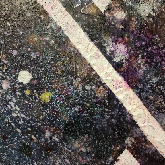 HANDCRAFTED Abstract Painting HANDMADE Wall Art Decor HANDPAINTED Artwork - Picture 14 of 17